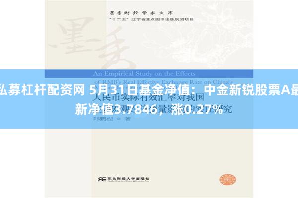 私募杠杆配资网 5月31日基金净值：中金新锐股票A最新净值3.7846，涨0.27%