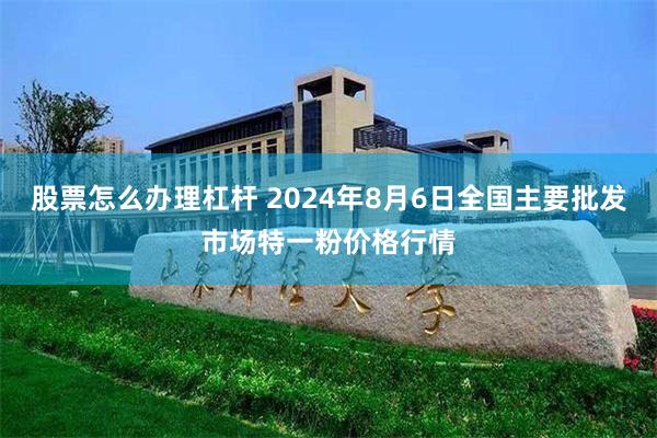 股票怎么办理杠杆 2024年8月6日全国主要批发市场特一粉价格行情