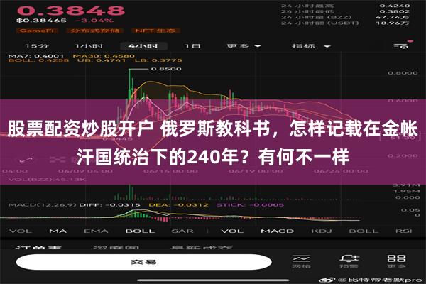 股票配资炒股开户 俄罗斯教科书，怎样记载在金帐汗国统治下的240年？有何不一样