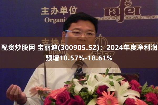 配资炒股网 宝丽迪(300905.SZ)：2024年度净利润预增10.57%-18.61%