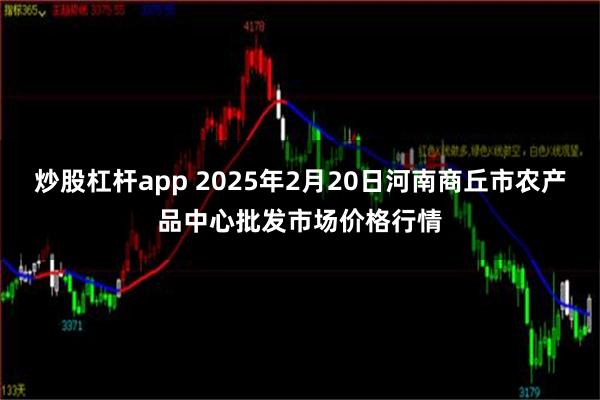 炒股杠杆app 2025年2月20日河南商丘市农产品中心批发市场价格行情